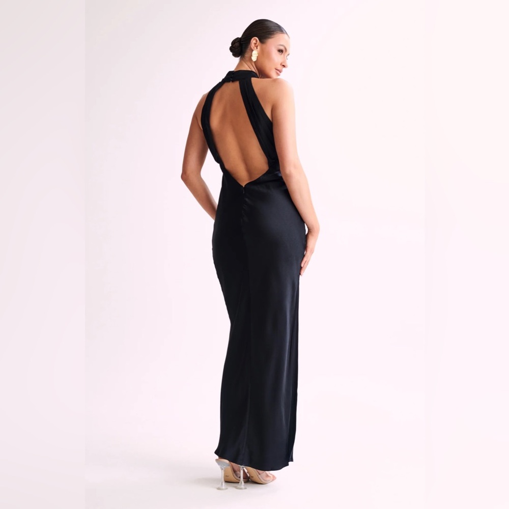 MESHKI Claire satin dress